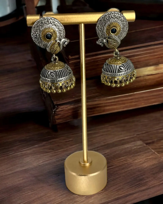 Dual tone necklace set - BeautySutra by Shikha