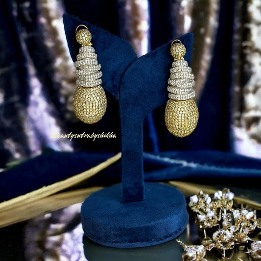 Golden Galore Earrings - BeautySutra by Shikha