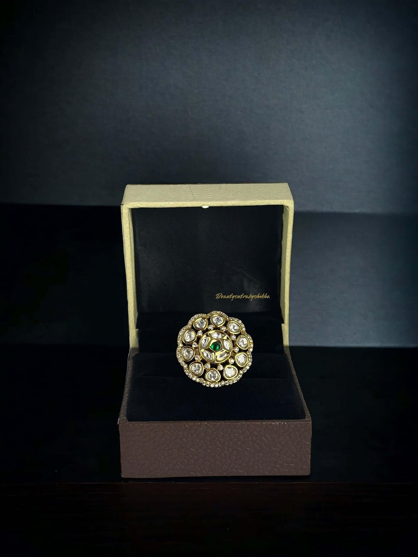 Vintage Kundan Ring | Luxury Indian Bridal Jewelry Collection - BeautySutra by Shikha