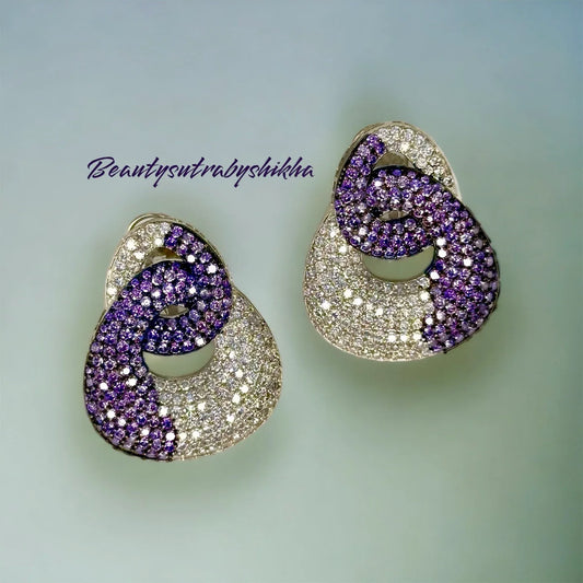 Fashion Jewelry - Crystal Embellished Earrings by Beautysutra - BeautySutra by Shikha