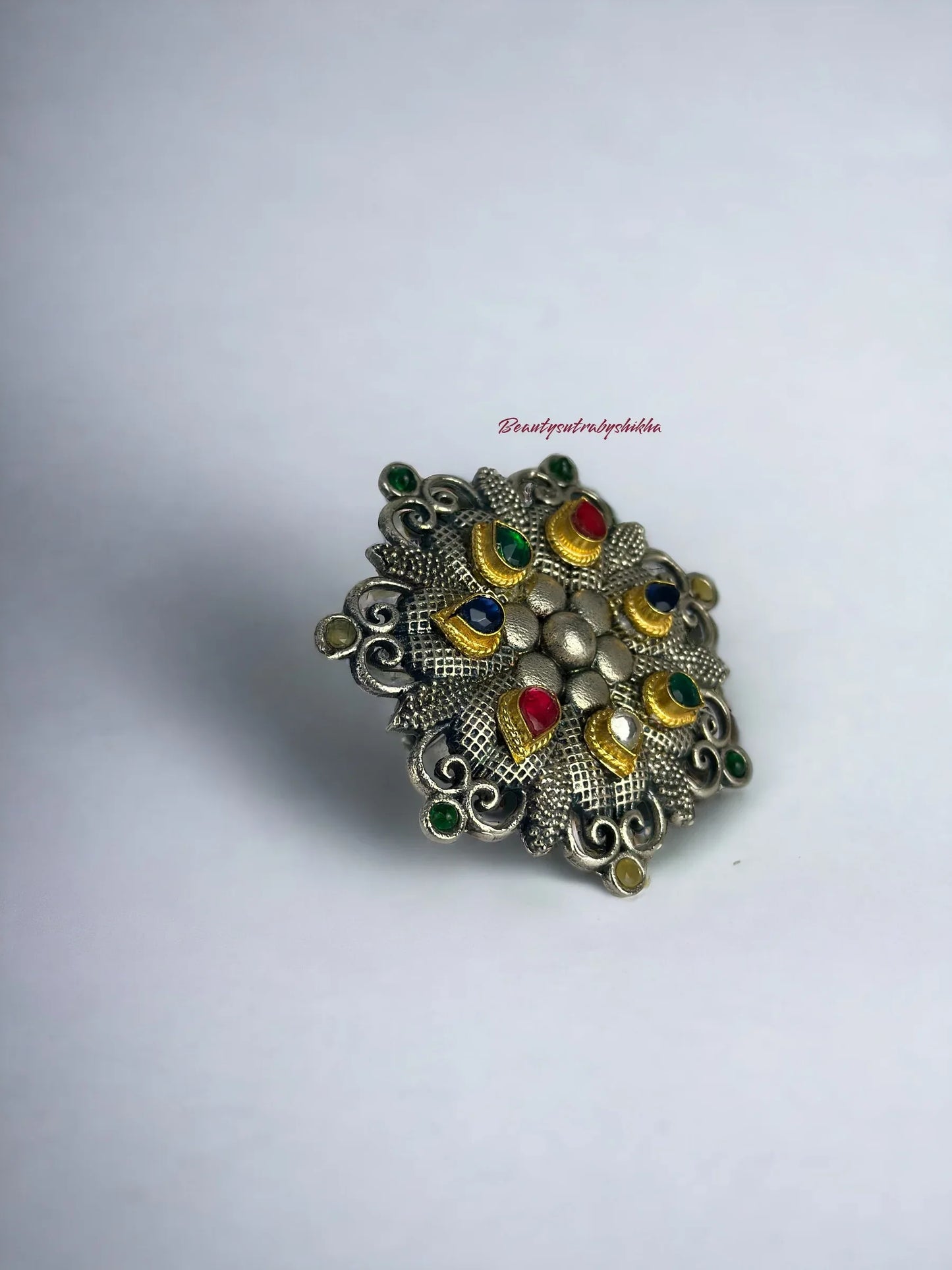 Silver look alike Ring - BeautySutra by Shikha