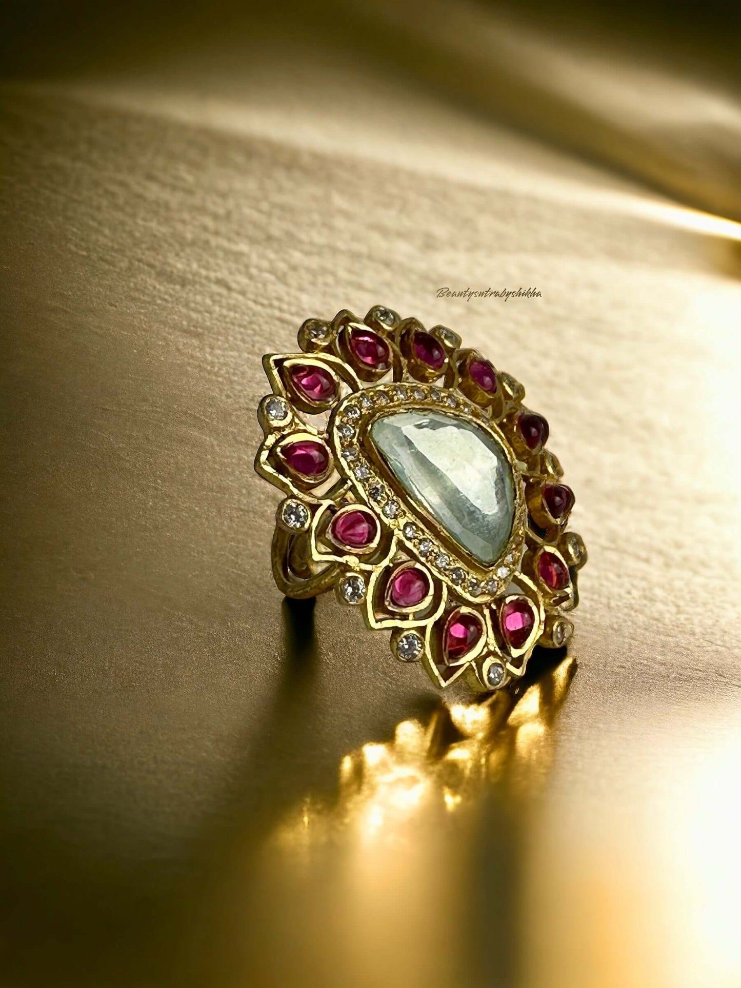 Uncut Polki Ring - Beauty Sutra by Shikha