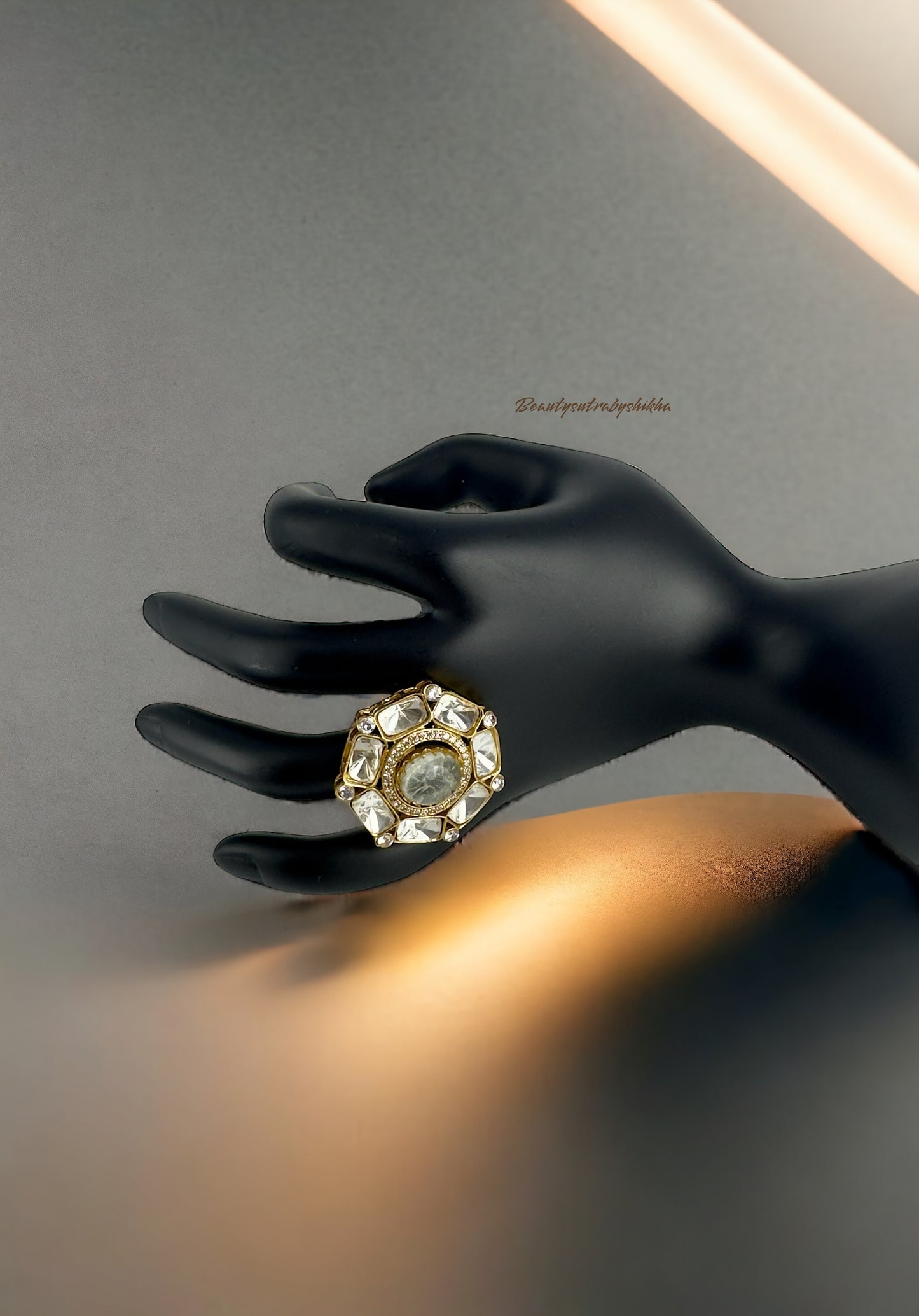 ✨ Handcrafted Polki Ring: Timeless Elegance ✨ - Beauty Sutra by Shikha