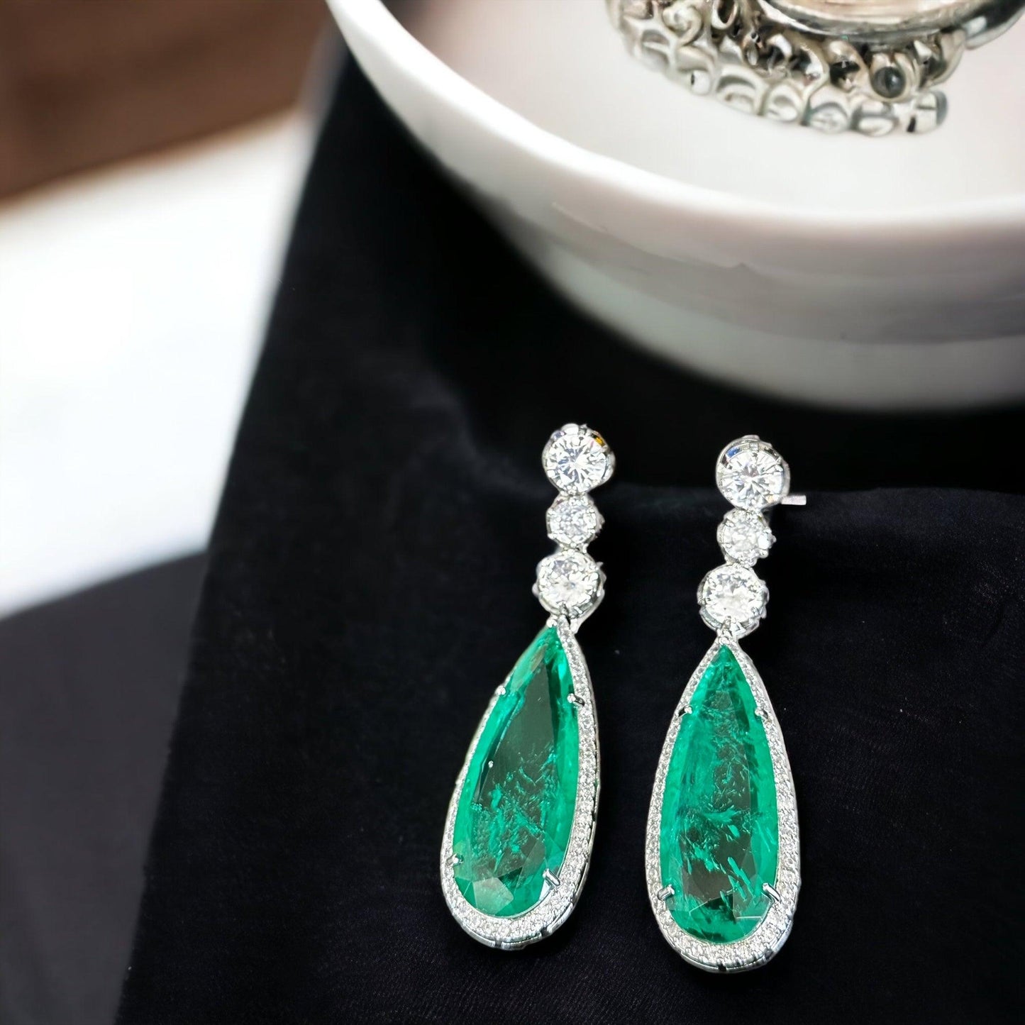 Doublets and diamonds necklace set - Beauty Sutra by Shikha