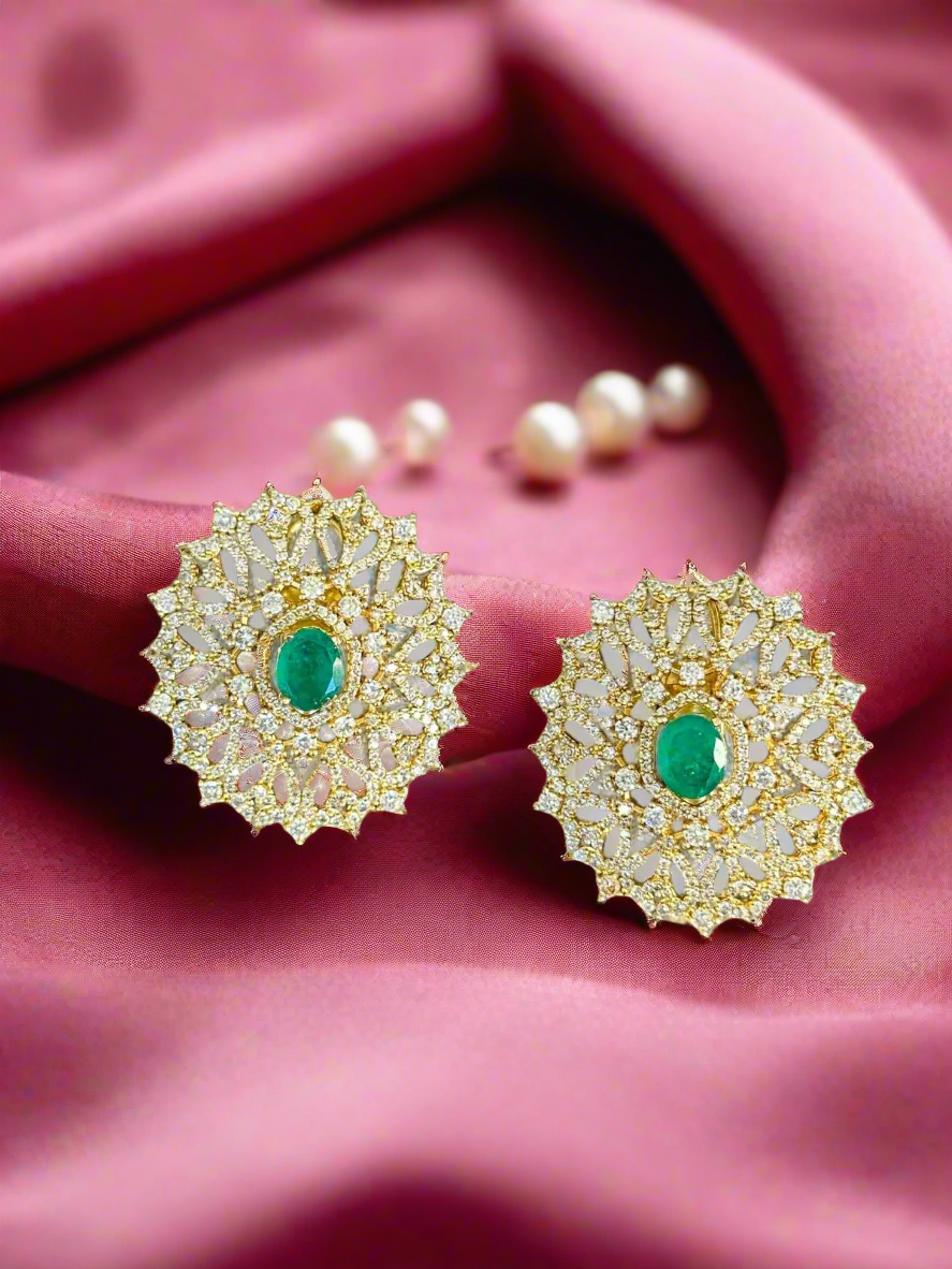 Snowflake Studs with a Touch of Royalty – A Gift Mom Deserves