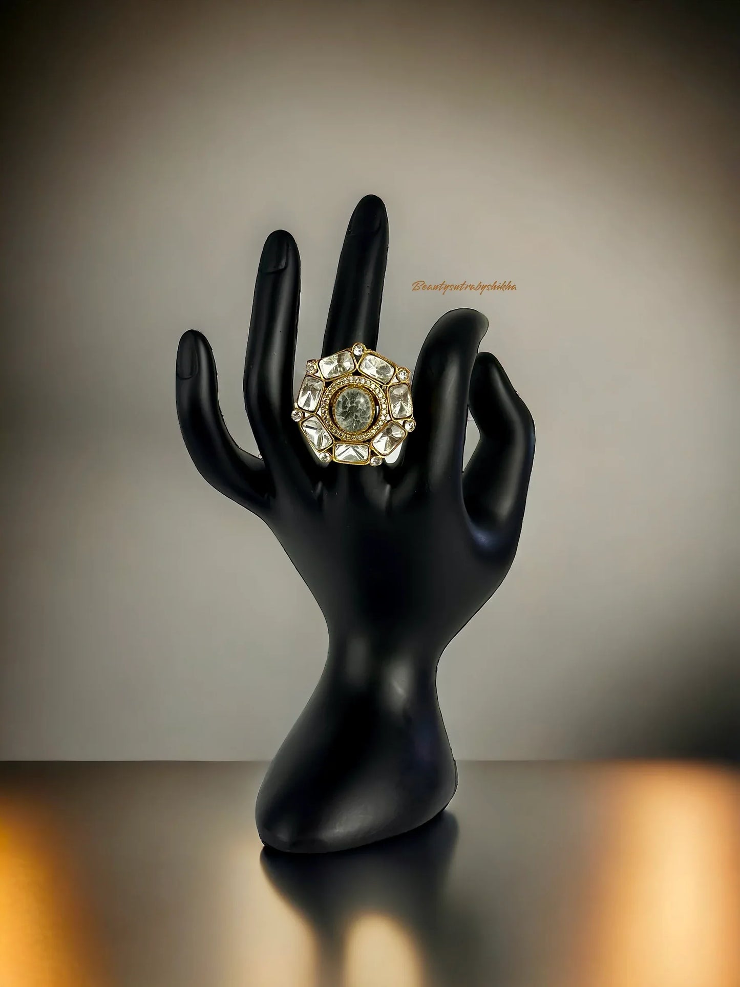 ✨ Handcrafted Polki Ring: Timeless Elegance ✨ - BeautySutra by Shikha