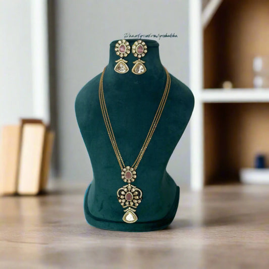 Polki necklace set - BeautySutra by Shikha