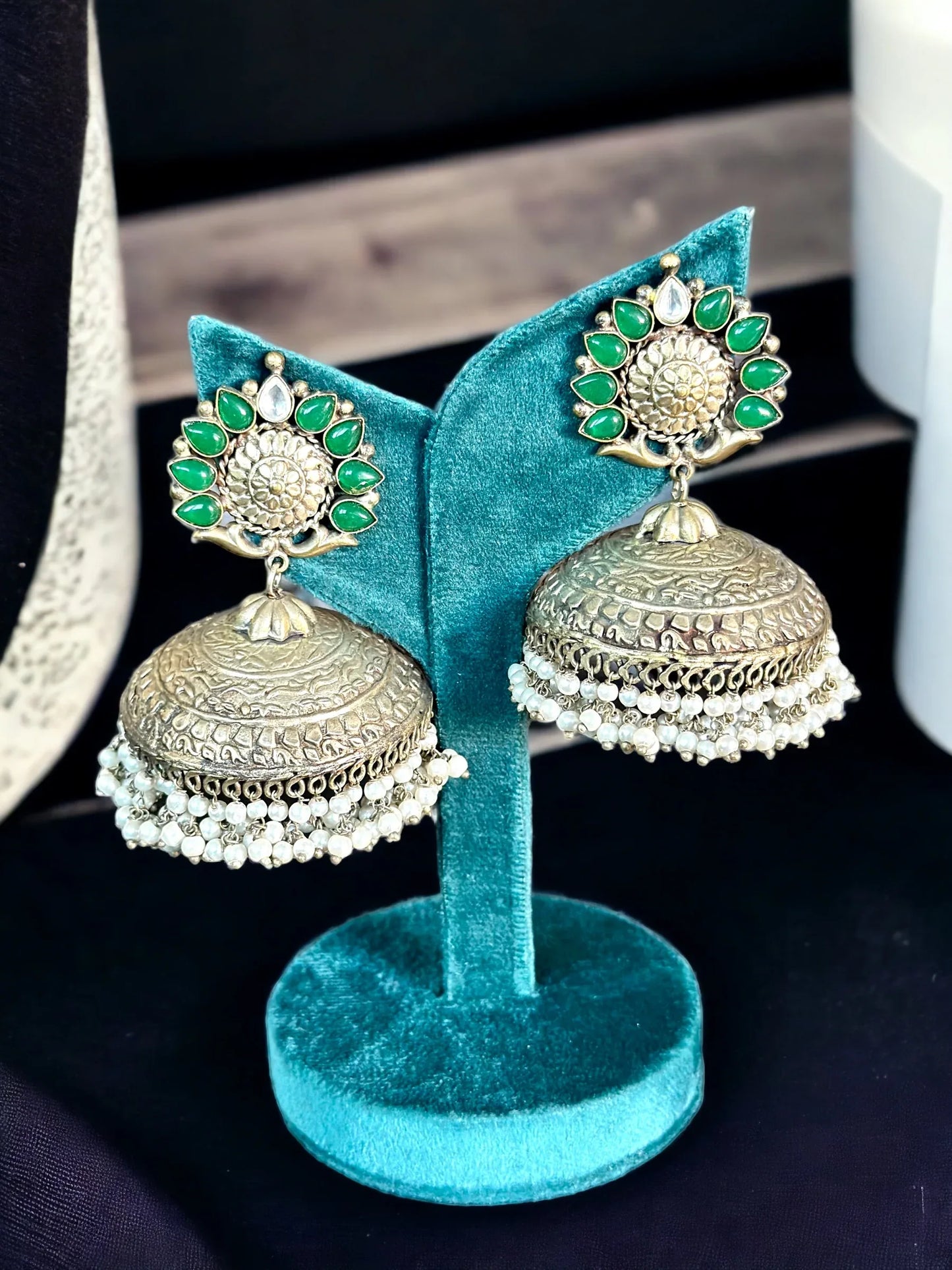 Stunning Jhumka Earrings to Elevate Your Dandiya Look This Season - BeautySutra by Shikha