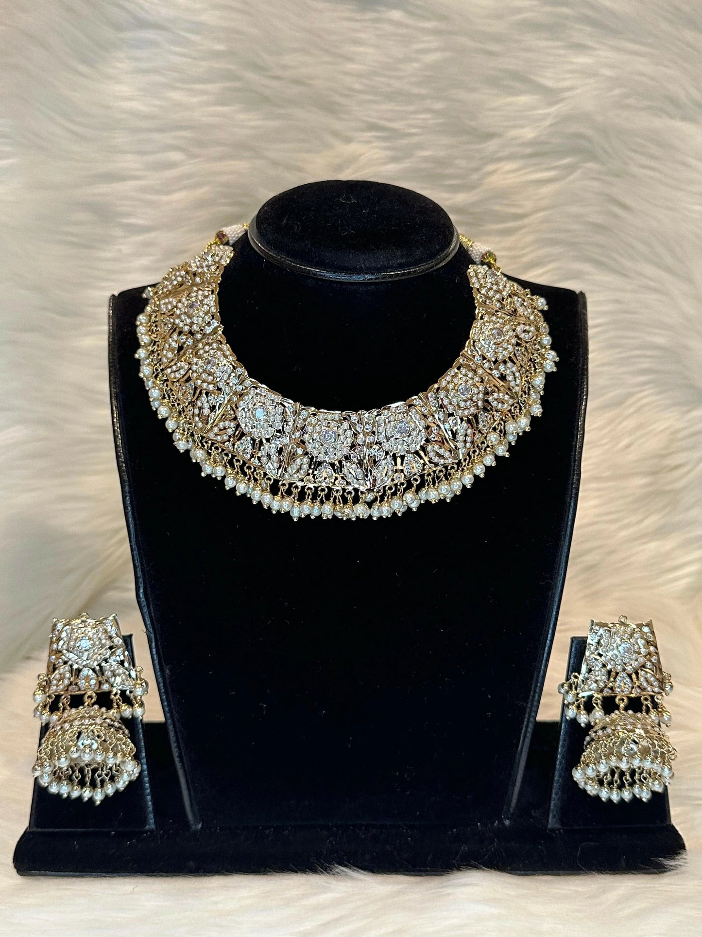 Jadau Necklace Set - BeautySutra by Shikha