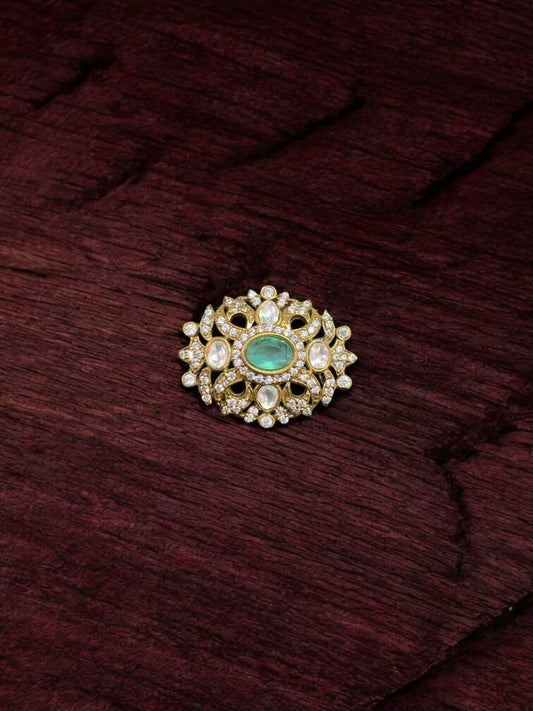 Gold Brooch – Holiday Jewelry Gift for Weddings & Black Friday - BeautySutra by Shikha