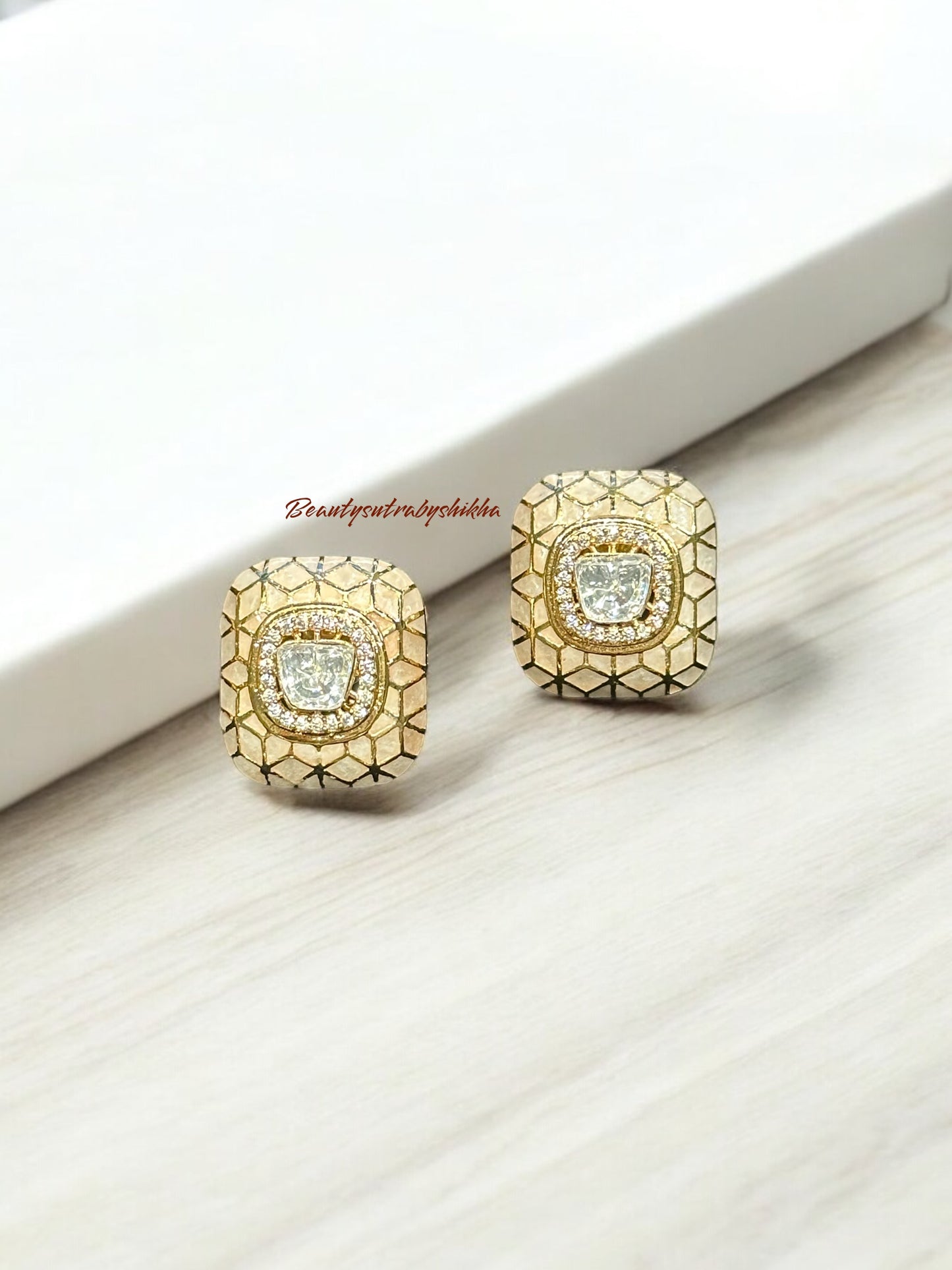 Gold Textured Studs | Everyday Elegance