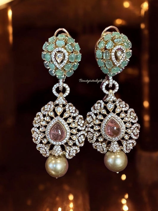 Statement Choker with Earrings, Pearl Drop, Indian Wedding Jewelry, Gift for Her