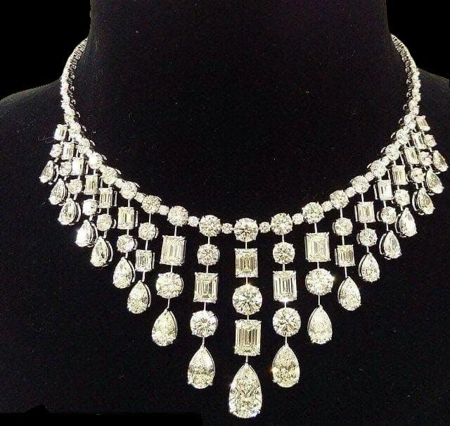 CZ Diamond Teardrop Necklace & Earrings Holiday Jewelry Set - BeautySutra by Shikha