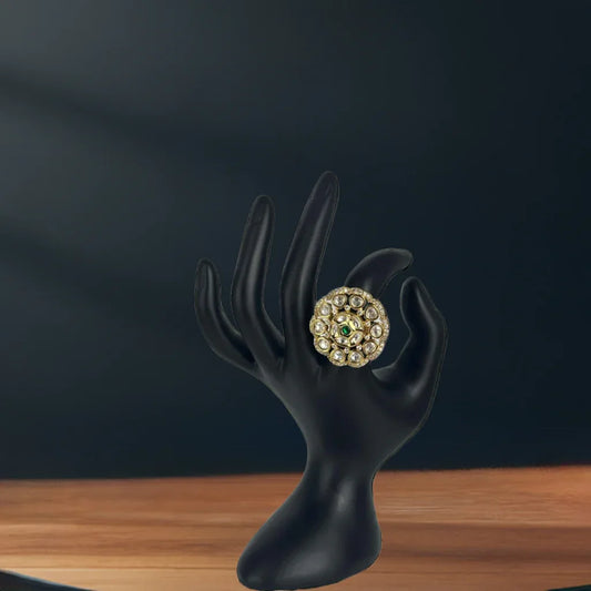 Vintage Kundan Ring | Luxury Indian Bridal Jewelry Collection - BeautySutra by Shikha