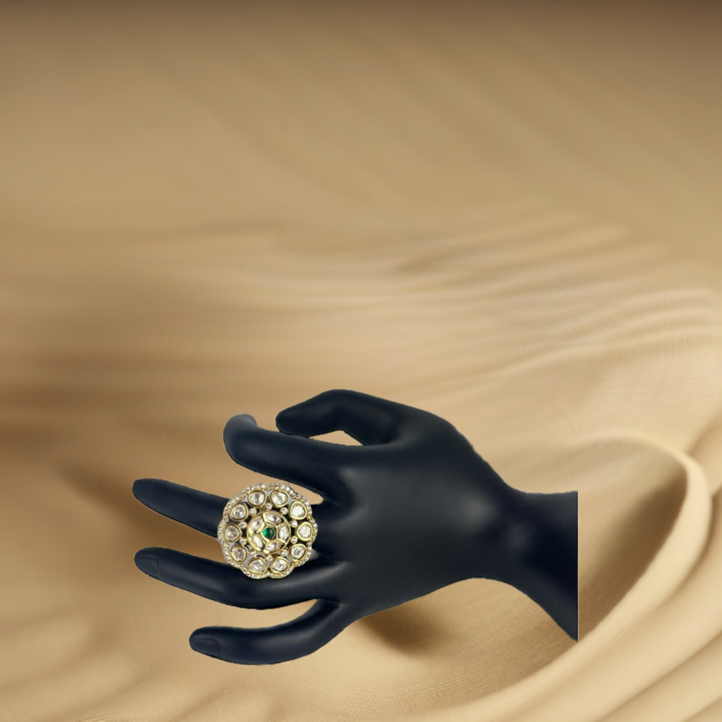 Vintage Kundan Ring | Luxury Indian Bridal Jewelry Collection