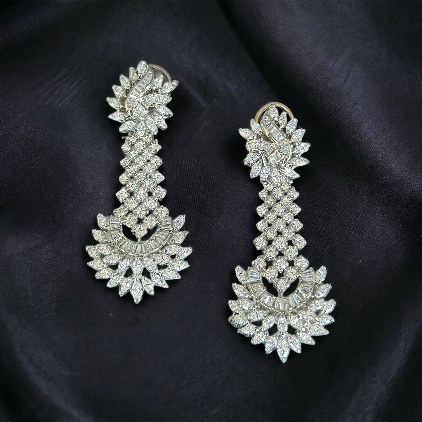 Sparkling CZ Diamond Earrings - Beauty Sutra by Shikha