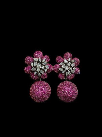 Crystal ball modern earrings - Beauty Sutra by Shikha