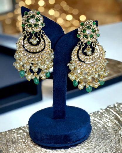 Premium Kundan earrings - Beauty Sutra by Shikha