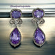 Purple passion earrings