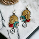 Intricately designed handcrafted earrings