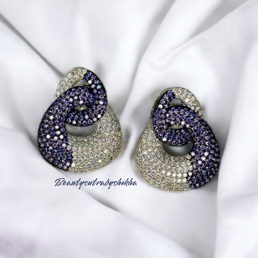 Fashion Jewelry - Crystal Embellished Earrings by Beautysutra - Beauty Sutra by Shikha