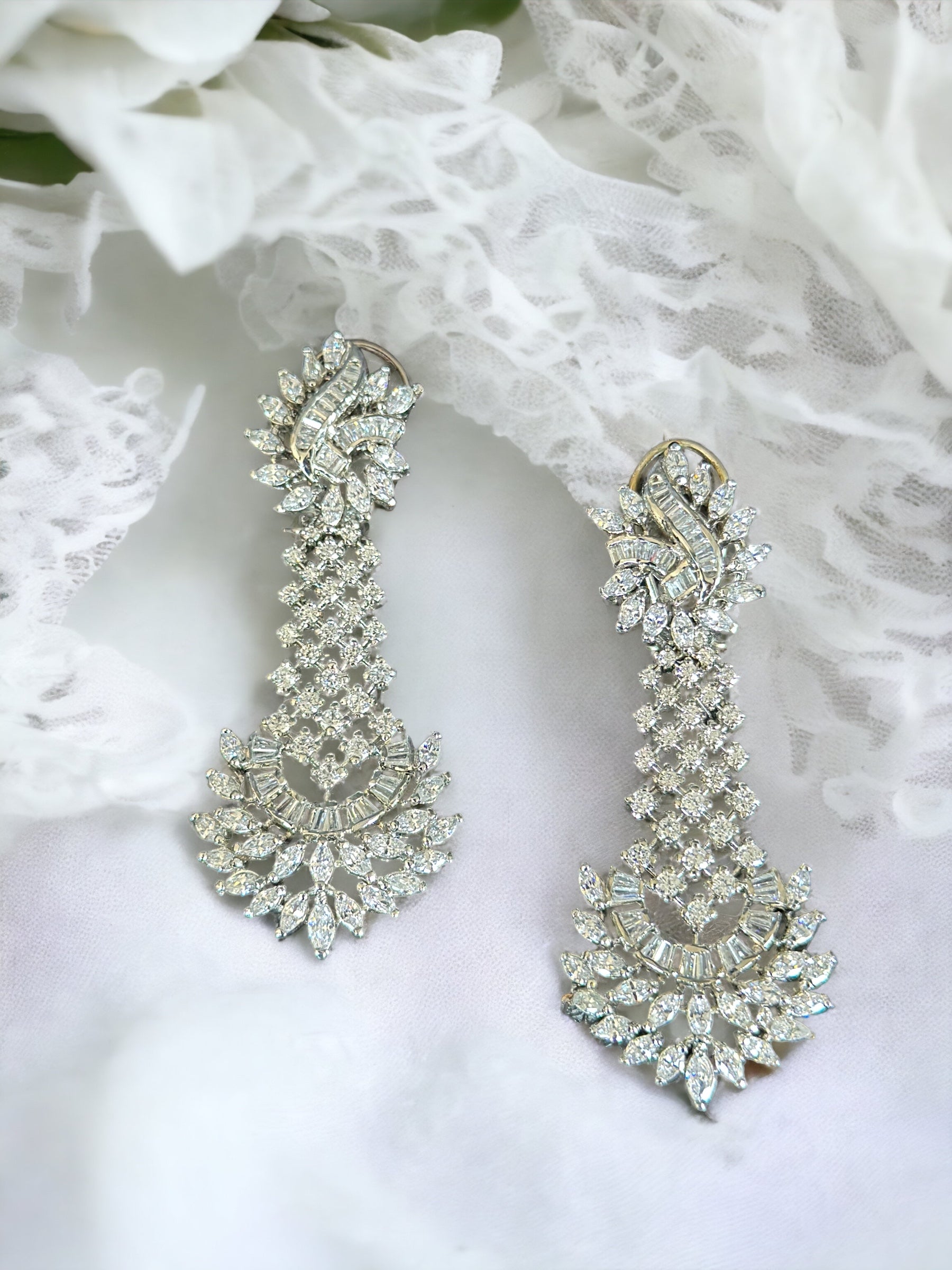 Sparkling CZ Diamond Earrings - Beauty Sutra by Shikha