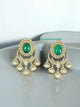 Regal Glow Polki and Emerald Earrings – Jewelry with Timeless Elegance