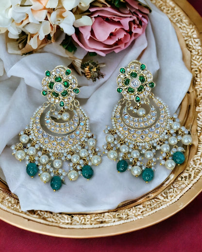 Premium Kundan earrings - Beauty Sutra by Shikha