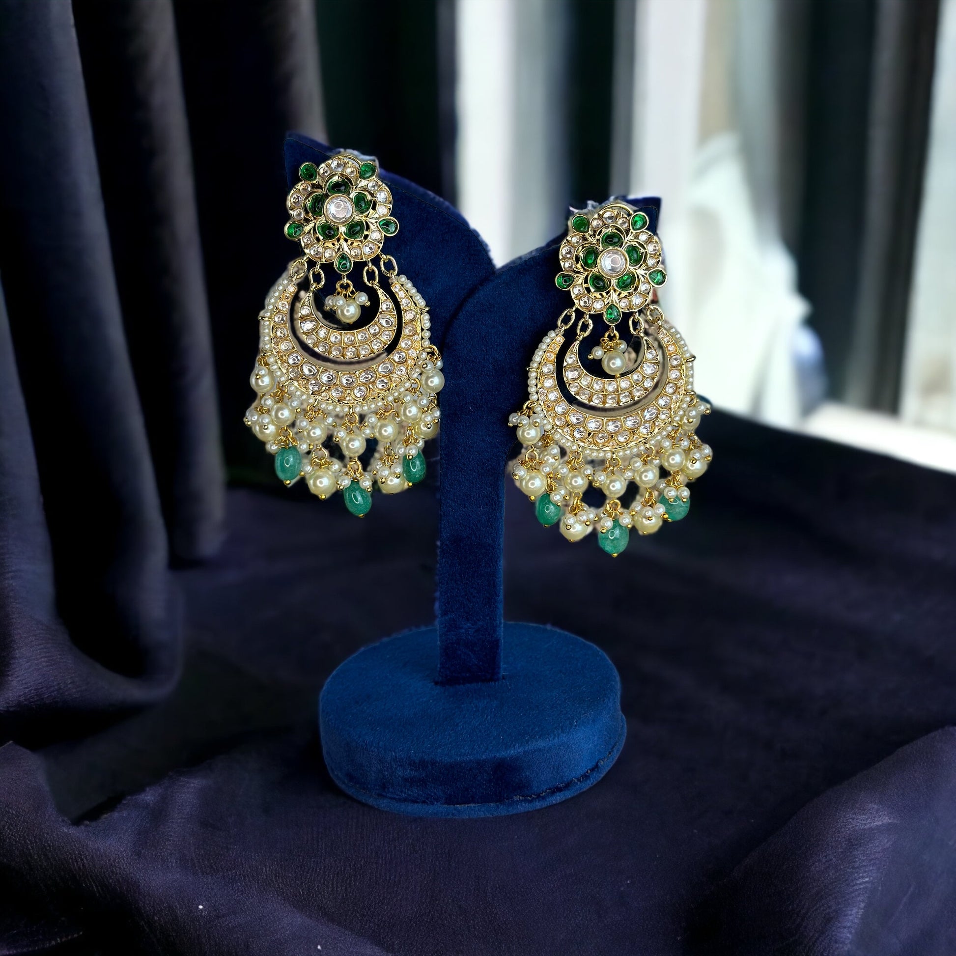 Premium Kundan earrings - Beauty Sutra by Shikha