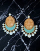 Antique Golden Pearl Earrings