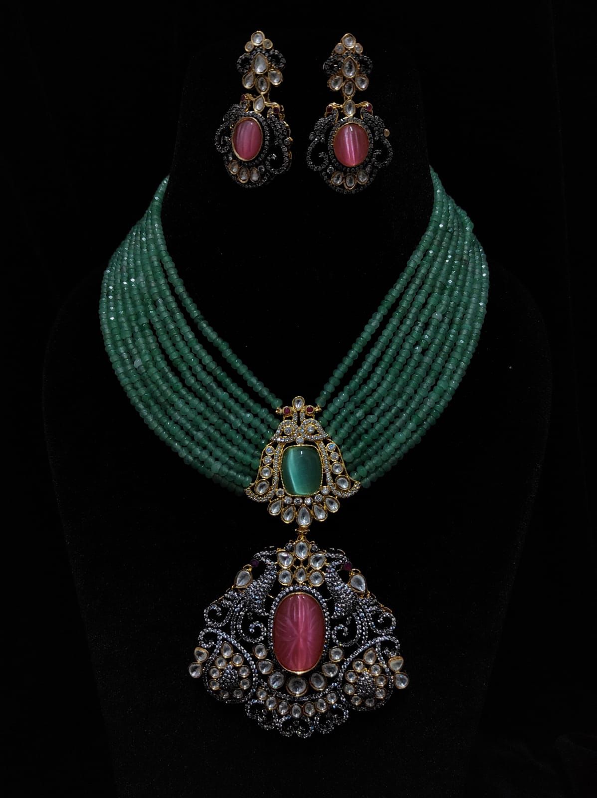 Multi‑Strand Bead Jewelry Set – Holiday Statement Gift