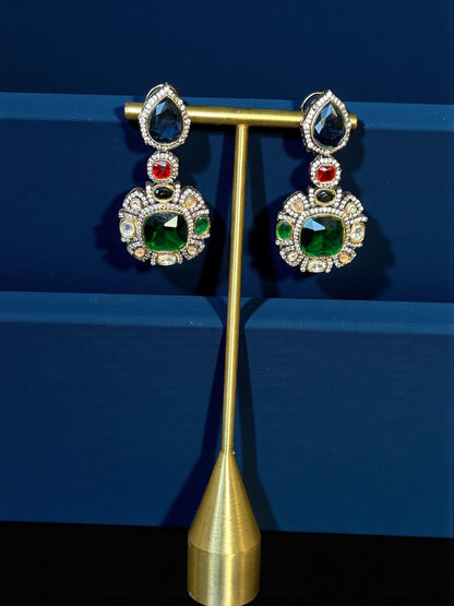 Multicolor Gemstone Statement Earrings | BeautySutra by Shikha