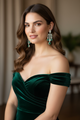 Polki & Emerald Chandelier Earrings