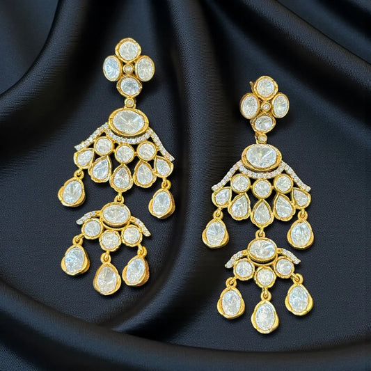 Gold-Tone Chandelier Earrings – Glamorous Holiday Gift 2025