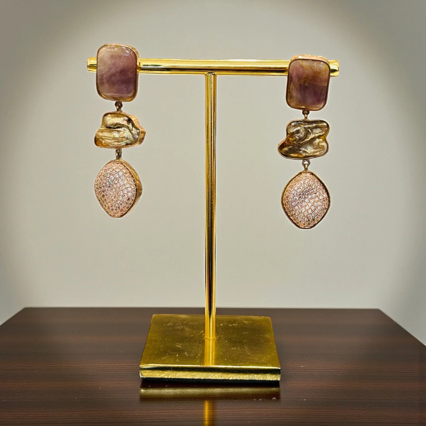 Gold-Tone Baroque Pearl Drop Earrings – Eclectic Holiday Gift 2025 - BeautySutra by Shikha