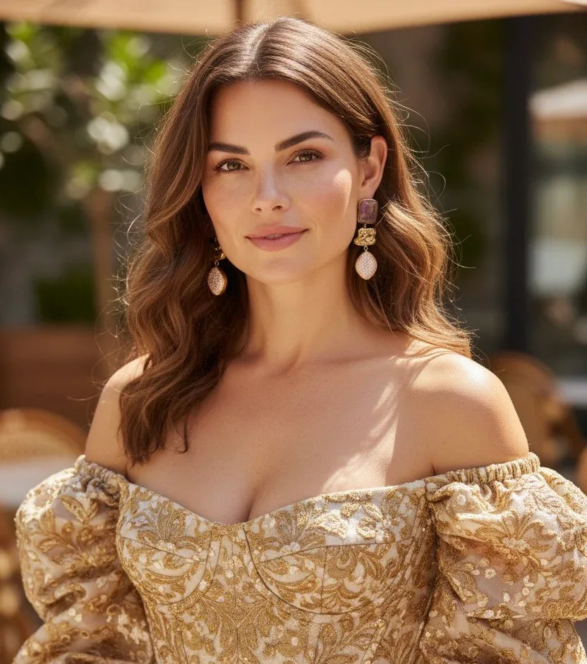 Gold-Tone Baroque Pearl Drop Earrings – Eclectic Holiday Gift 2025 - BeautySutra by Shikha